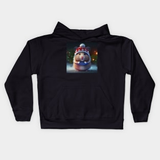 Cute Christmas Hamster Kids Hoodie